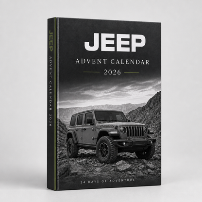 Jeep advent calendar product photo showing the gift-ready box